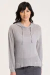 Wearables Mesh Sidel Hoodie In Grey