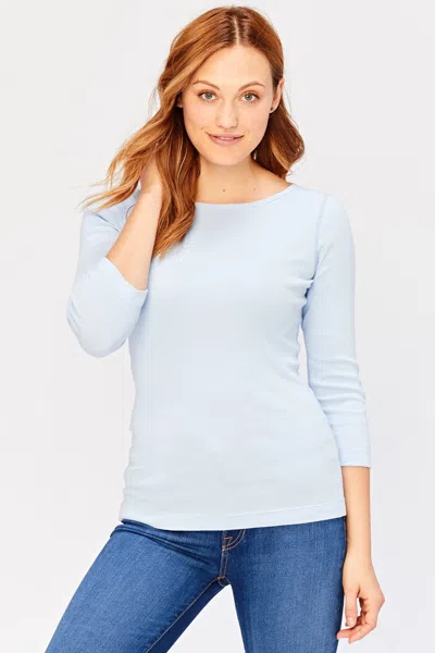 Wearables Minim Wide Neck Tee In Blue