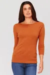 Wearables Minim Wide Neck Tee In Orange