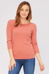 Wearables Minim Wide Neck Tee (organic) In Red