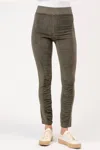 Wearables Oslo Cord Leggings In Olive In Green