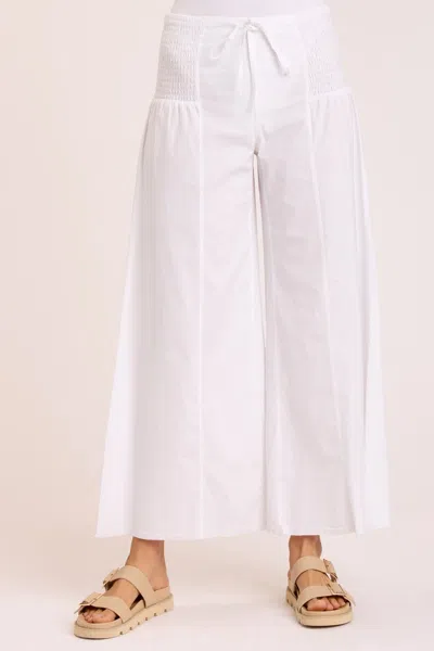 Wearables Poplin Kaj Wide Leg In White