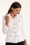 Wearables Poplin Safari Jacket In White