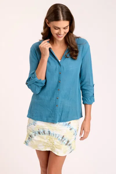 Wearables Porter Blouse In Blue