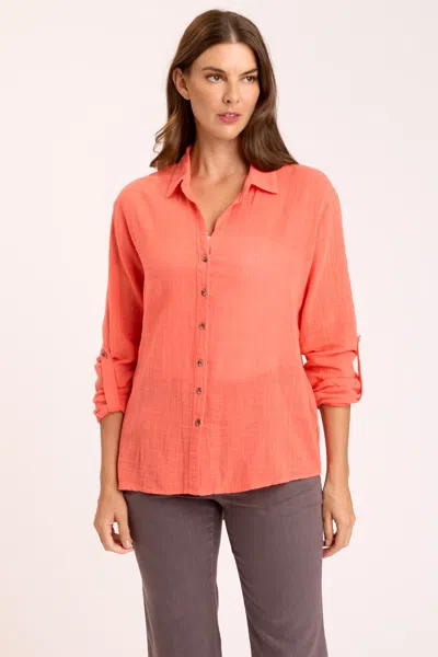 Wearables Porter Blouse In Orange