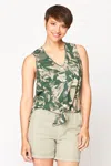Wearables Printed Minerva Tank In Beige