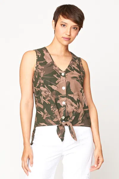 Wearables Printed Minerva Tank In Brown