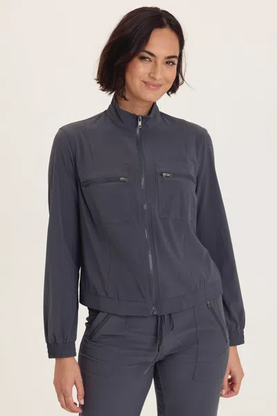 Wearables Quinn Active Ruched Bomber In Gray