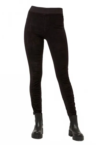 Wearables Ruched Cord Legging In Black