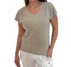 Wearables Slub Rian Top In Ripple Pigment In Gray
