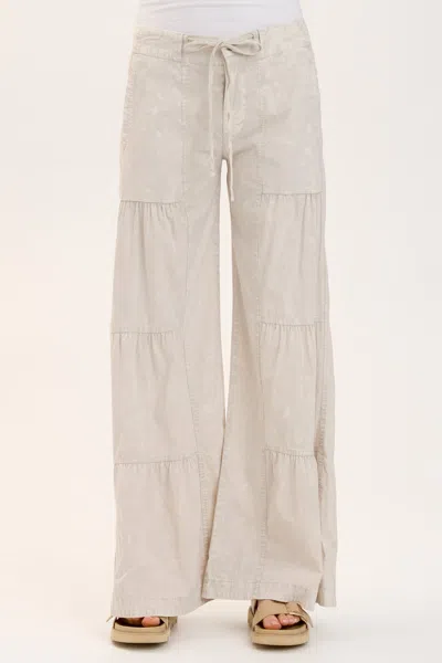 Wearables Terraced Wide Leg Pant In Grey