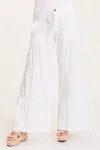 Wearables Terraced Wide-leg Pant In White