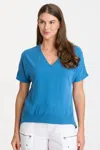 Wearables Twill Clara Top In Blue