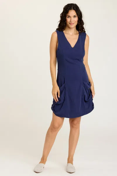Wearables Twill Penta Dress In Blue