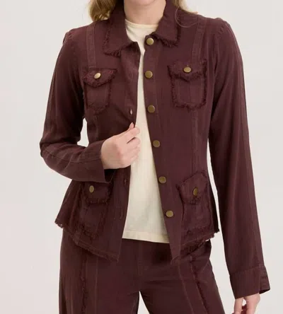 Wearables Twill Safari Jacket In Sarsparilla