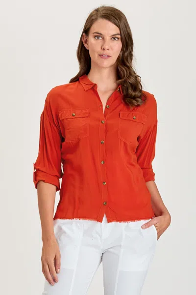 Wearables Voile Whitson Button-up In Red