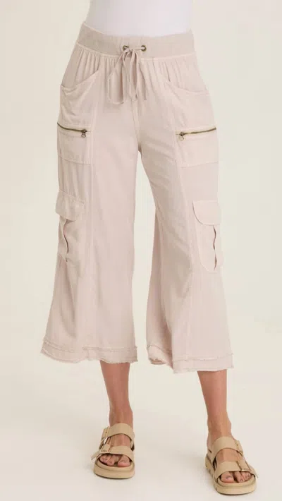 Wearables Women's Bavo Classic Cargo Gaucho Crop Pant In Silver In Multi