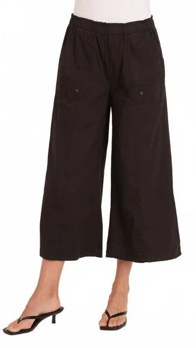 Wearables Women's Got Fried Poplin Gaucho Crop Pants In Black