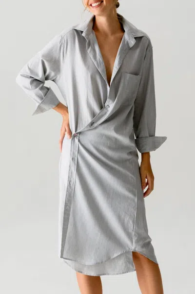 Pre-owned Wearcisco Midi Shirt Dress For Women In Heathers