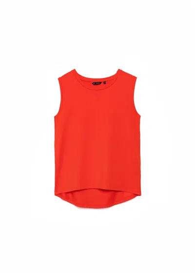 Weartwo London Red Hero Sleeveless Top, Coral In Orange