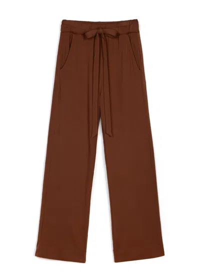 Weartwo London Women's Brown Goddess Wide Leg Trousers, Praline