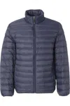 Weatherproof Men's Packable Neck Pillow Zip-front Quilted Jacket In Blue