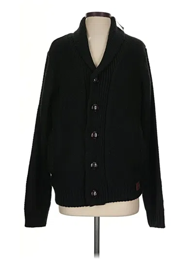 Pre-owned Weatherproof Cardigan Sweater In Black