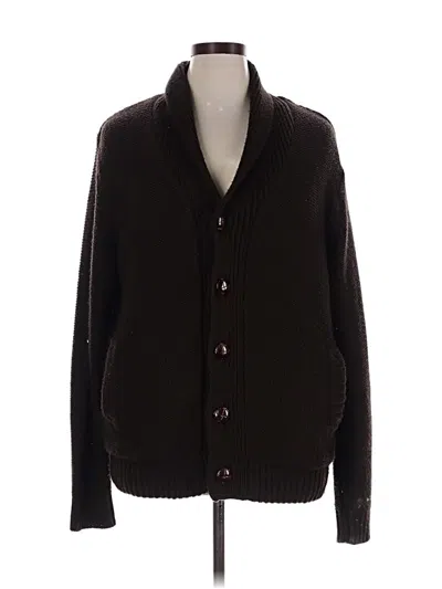 Pre-owned Weatherproof Cardigan Sweater In Brown