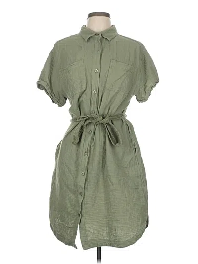 Pre-owned Weatherproof Casual Dress In Green