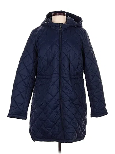 Pre-owned Weatherproof Coat In Blue