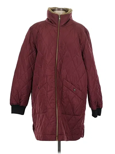 Pre-owned Weatherproof Coat In Burgundy