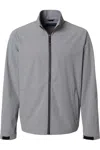 Weatherproof Microfiber Bomber Jacket In Grey