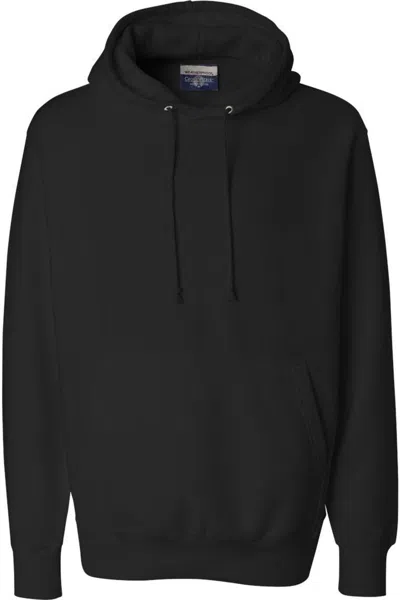 Weatherproof Cross Weave Hooded Sweatshirt In Black