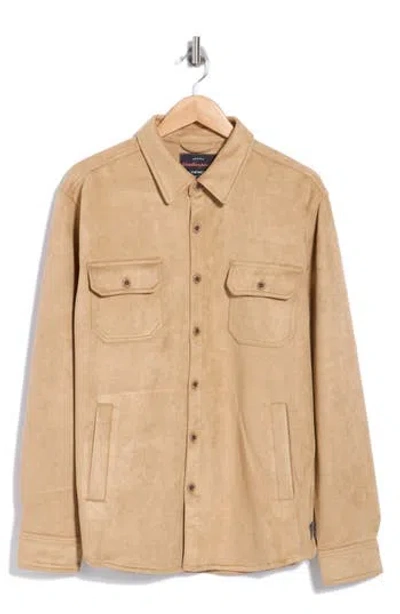 Weatherproof ® Faux Suede Shirt Jacket In Neutral