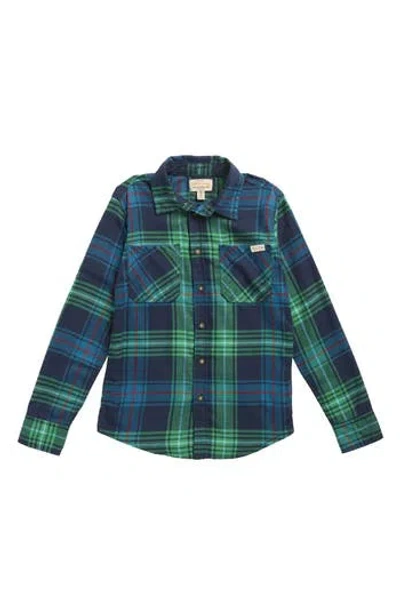 Weatherproof ® Kids' Plaid Cotton Flannel Button-up Shirt In Multi