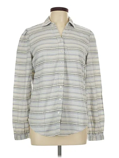 Pre-owned Weatherproof Long Sleeve Blouse In Gray