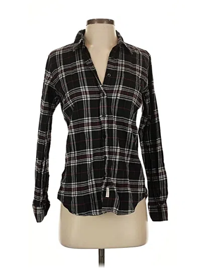 Pre-owned Weatherproof Long Sleeve Button Down Shirt In Black