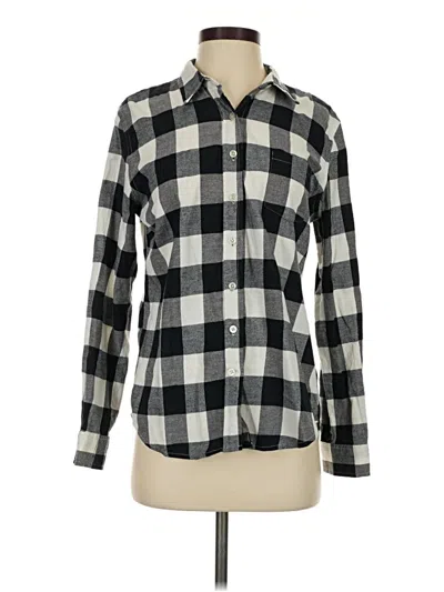 Pre-owned Weatherproof Long Sleeve Button Down Shirt In Black