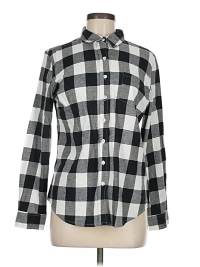 Pre-owned Weatherproof Long Sleeve Button Down Shirt In Black