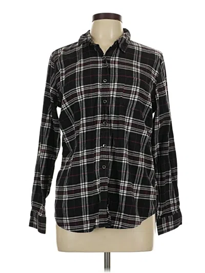 Pre-owned Weatherproof Long Sleeve Button Down Shirt In Black