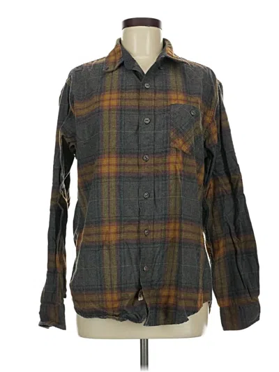 Pre-owned Weatherproof Long Sleeve Button Down Shirt In Gray
