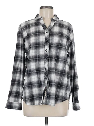 Pre-owned Weatherproof Long Sleeve Button Down Shirt In Gray