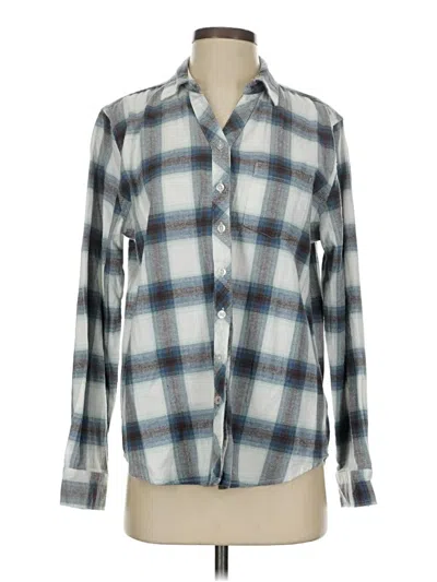 Pre-owned Weatherproof Long Sleeve Button Down Shirt In Gray