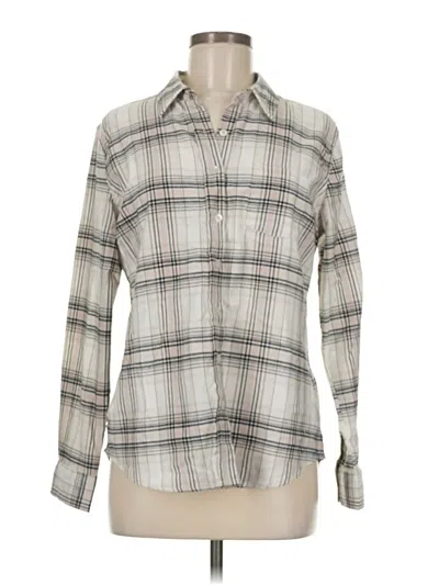 Pre-owned Weatherproof Long Sleeve Button Down Shirt In Gray