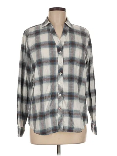 Pre-owned Weatherproof Long Sleeve Button Down Shirt In Gray