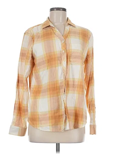Pre-owned Weatherproof Long Sleeve Button Down Shirt In Orange