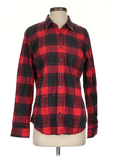 Pre-owned Weatherproof Long Sleeve Button Down Shirt In Red