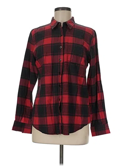 Pre-owned Weatherproof Long Sleeve Button Down Shirt In Red