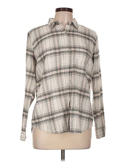 Pre-owned Weatherproof Long Sleeve Button Down Shirt In Tan