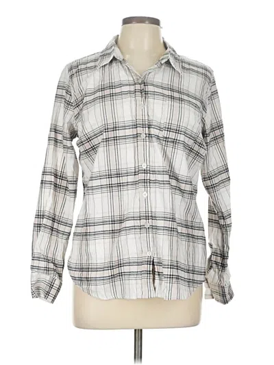 Pre-owned Weatherproof Long Sleeve Button Down Shirt In White